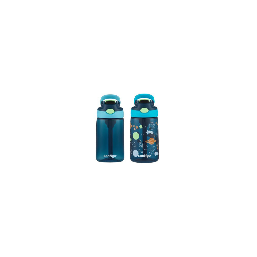 Contigo® Kids Water Bottle with Redesigned AUTOSPOUT® Straw, 14 oz, 2 pack