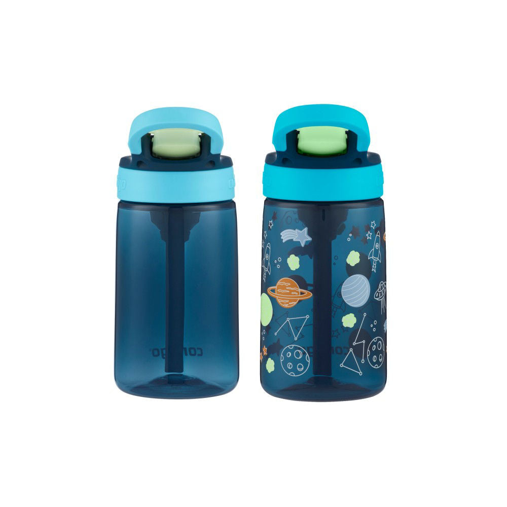 Contigo® Kids Water Bottle with Redesigned AUTOSPOUT® Straw, 14 oz, 2 pack