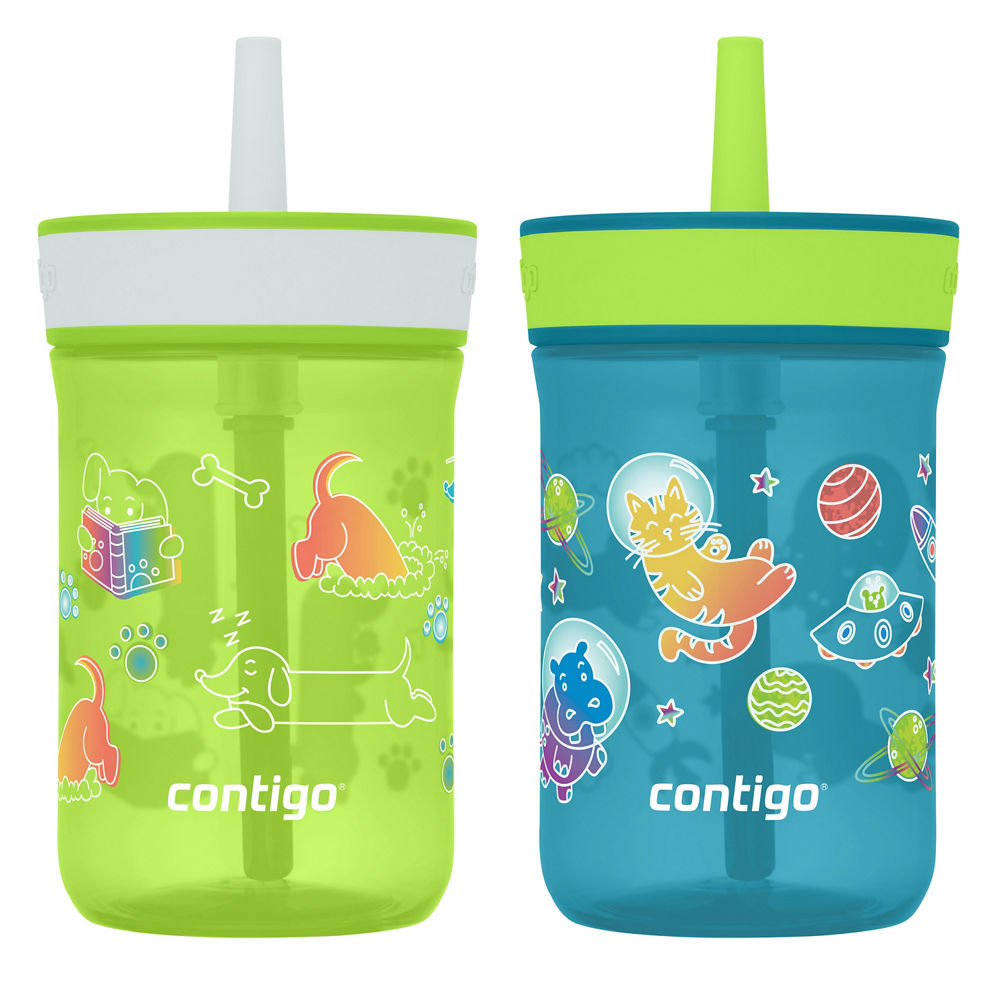 Kids’ Leighton Straw Tumbler with Spill-Proof Lid, 14oz