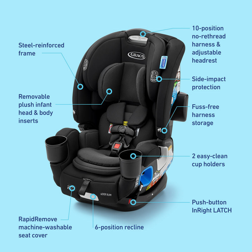 4Ever® DLX Slim 4-in-1 Car Seat