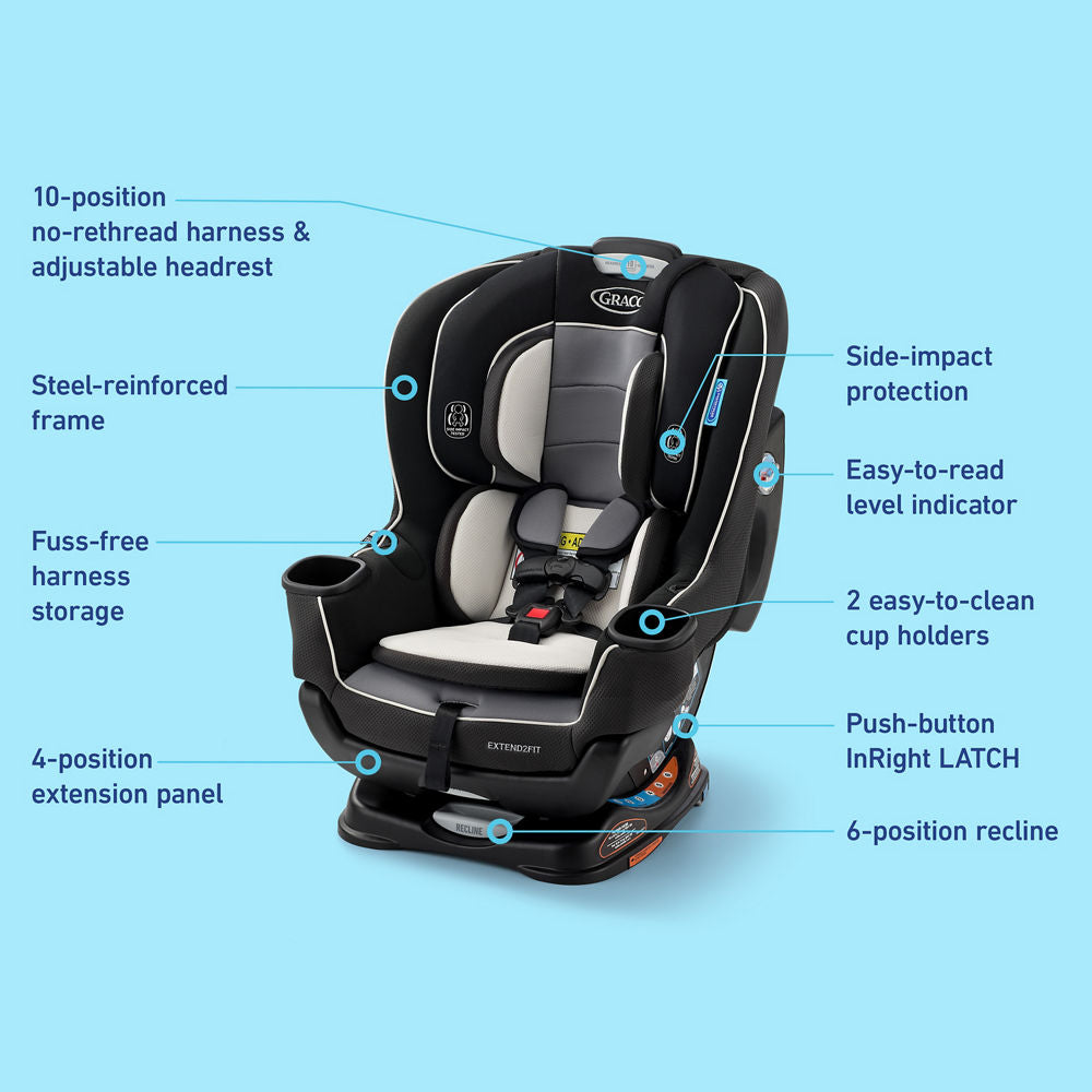 Extend2Fit® Convertible Car Seat