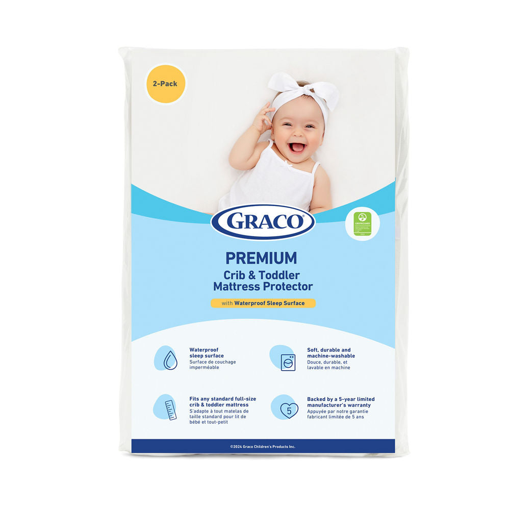 Premium Waterproof Crib And Toddler Mattress Protector