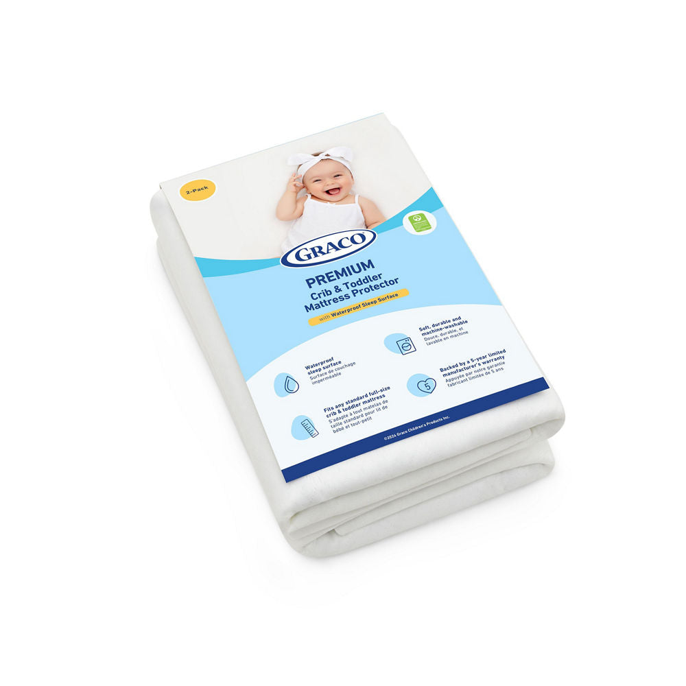 Premium Waterproof Crib And Toddler Mattress Protector