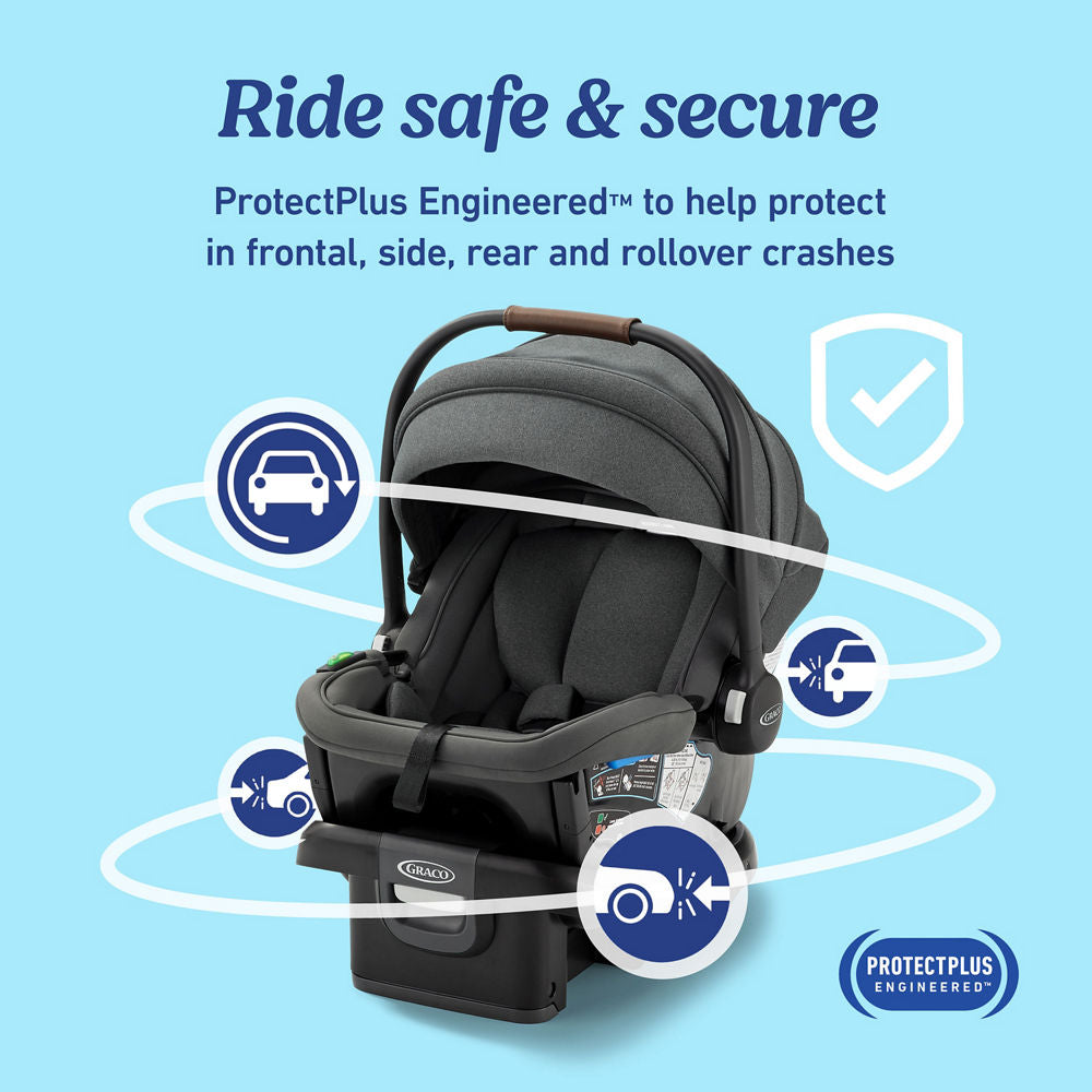 GoMax™ Baseless Infant Car Seat ft. Insta-Install™ Rigid LATCH