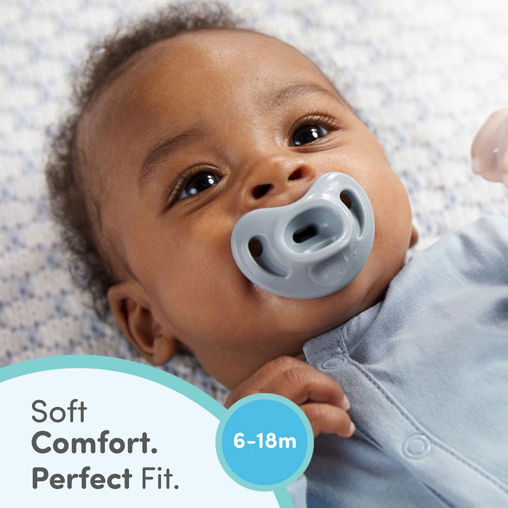NUK® First Choice Comfy™ 100% Silicone Pacifier, 6-18 months