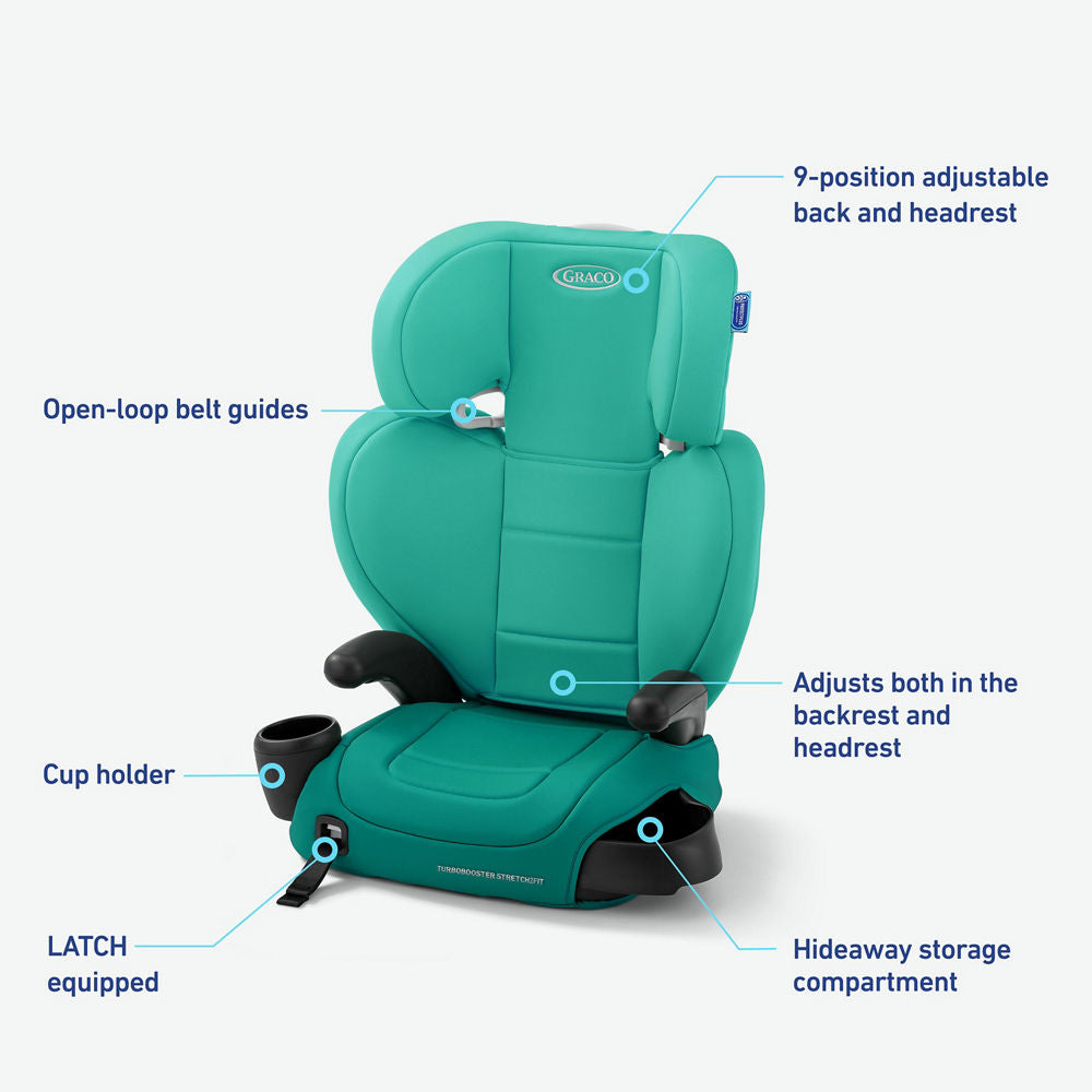 TurboBooster® Stretch2Fit™ Booster Seat